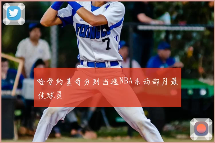 哈登约基奇分别当选NBA东西部月最佳球员